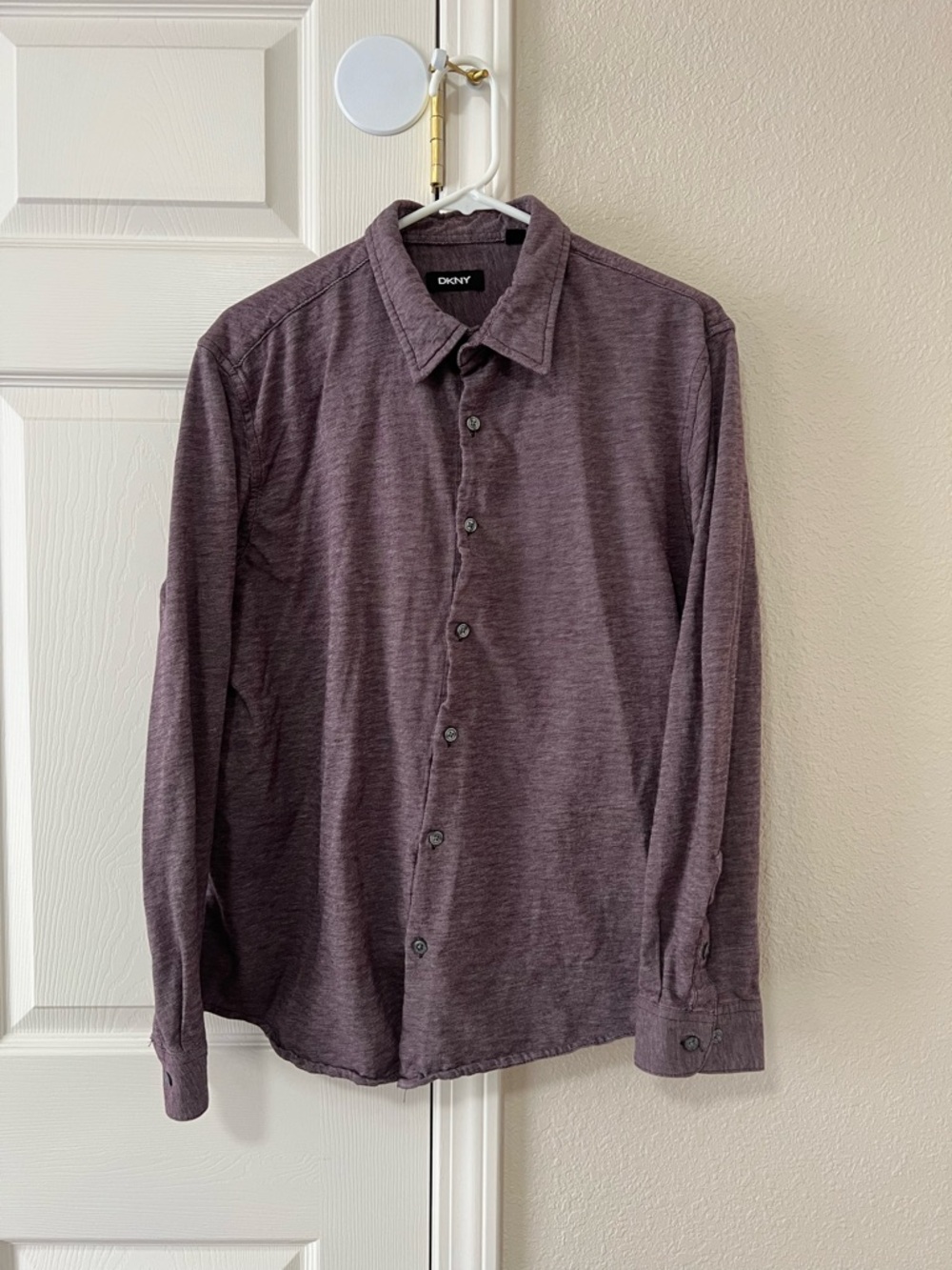 DKNY Purple Heather Button Down Shirt Men’s XL